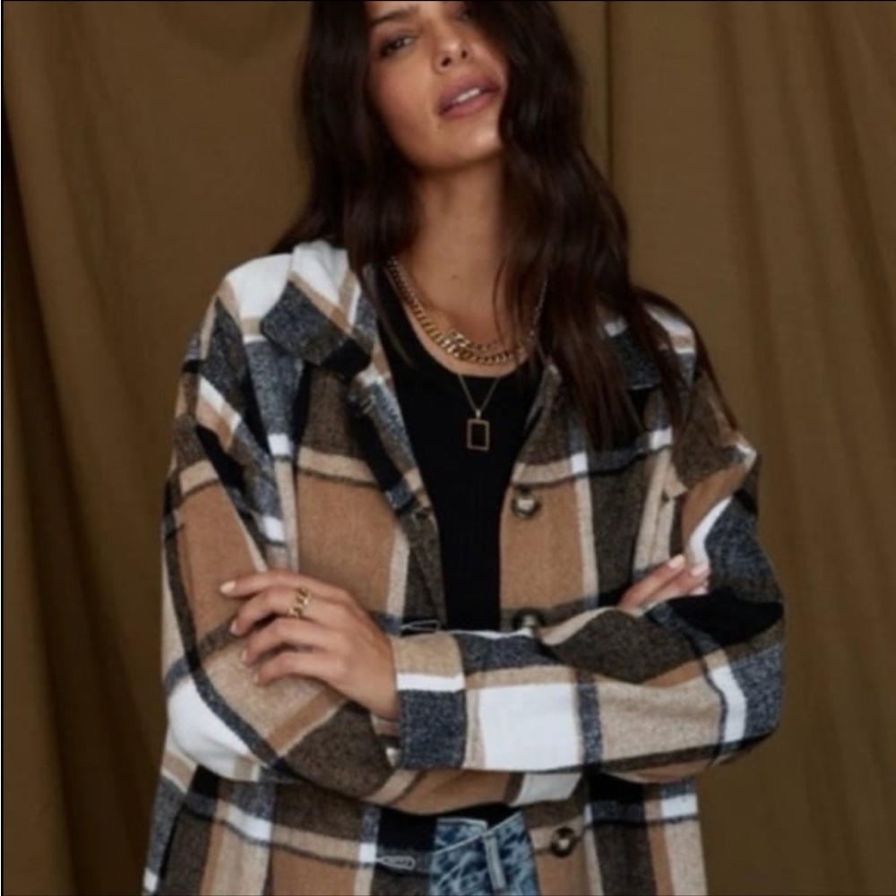 12th Tribe Stonington Brown Multi Flannel